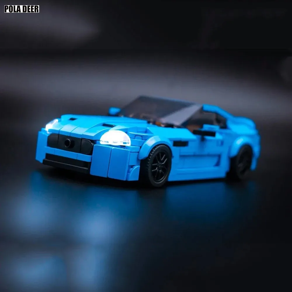 Poladeer MOC 391PCS XKR-S Auto da corsa Design creativo Assemblaggio personalizzato Puzzle Modello Building Blocks Ragazzo Giocattoli Vacanza Regalo di compleanno
