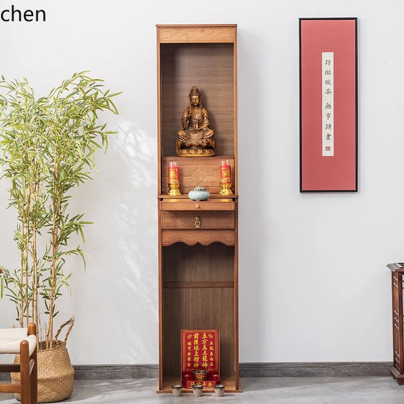 

YXY Buddha Shrine Cabinet Offering Table Buddha Living Room Guanyin Altar Cabinet God of Wealth