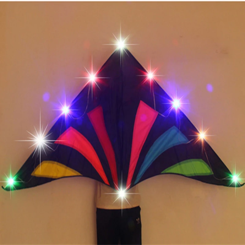 New diy led kite flying 56pcs led lamp shinning hang on aquiloni per adulti giocattoli all'aperto drachen steigen cerf volant gel blasters