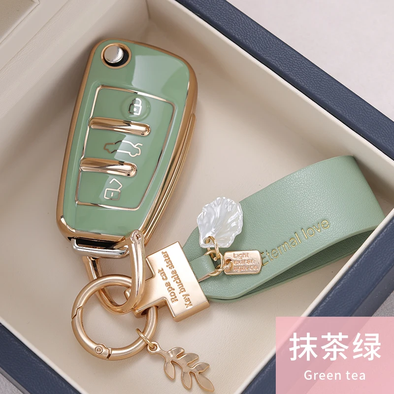 TPU Car Remote Key Case Cover Protect Shell Bag For Audi A1 A3 A4 A6 A6L Q2 Q3 Q7 TTS B6 B7 B8 4F C5 C6 R8 8L 8P S3 S6 RS3 RS6