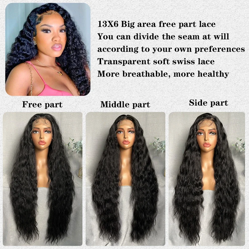 X-TRESS Long Curly Synthetic Lace Frontal Hair Wigs for Black Women 34