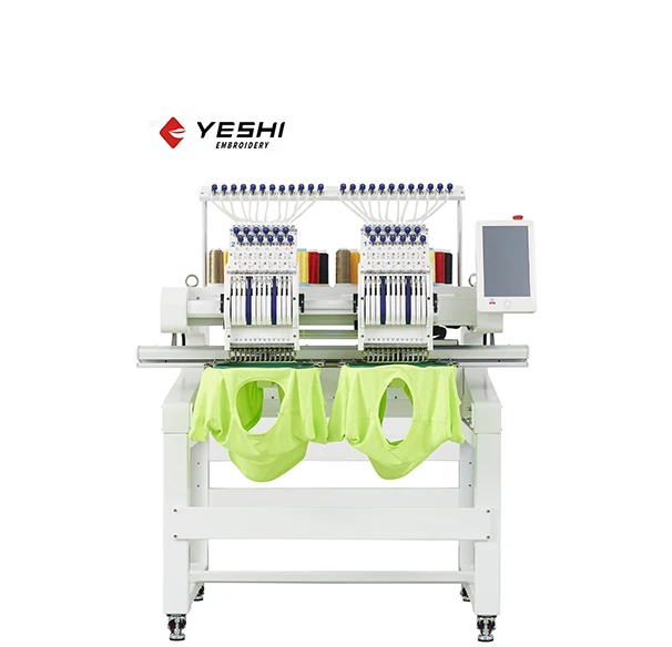 New Product Multi-Head Industrial Double Head Computerized Embroidery Machine For T Shirt Logo Label