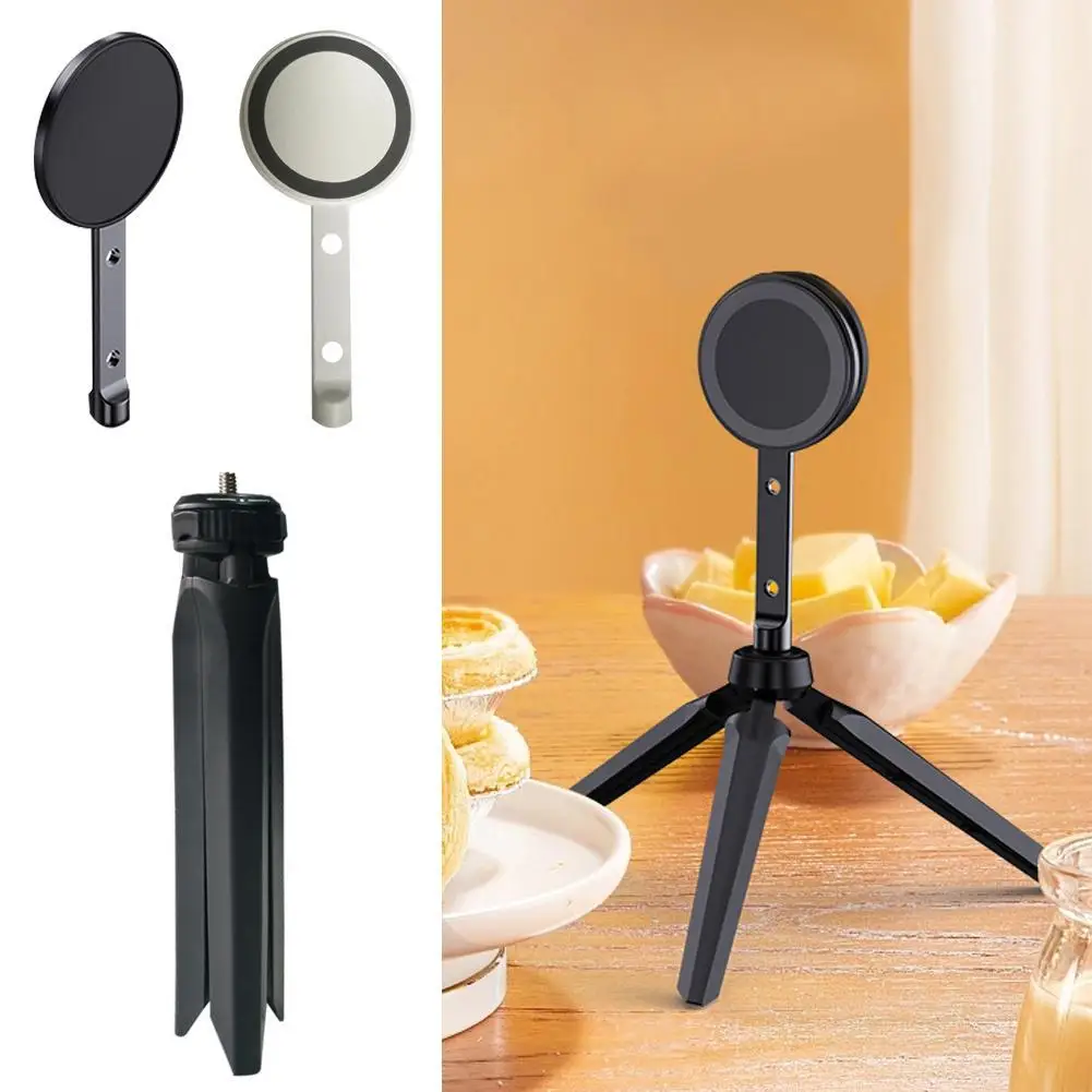

For Mobile Phone Camera Assist Double-sided Magnetic Fixing Device Compatible With 1/4 Interface Tripod
