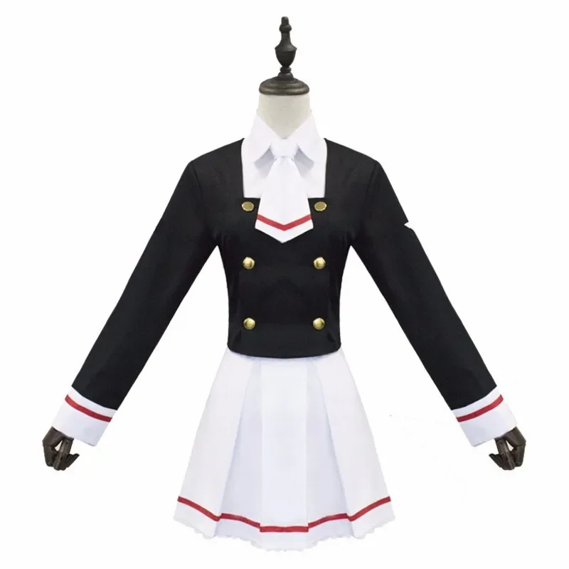 CardCaptor Sakura Cosplay Costume KINOMOTO SAKURA DAIDOUJI TOMOYO School Uniform Woman Girls Full Set Sailor Suit Outfit Clothes