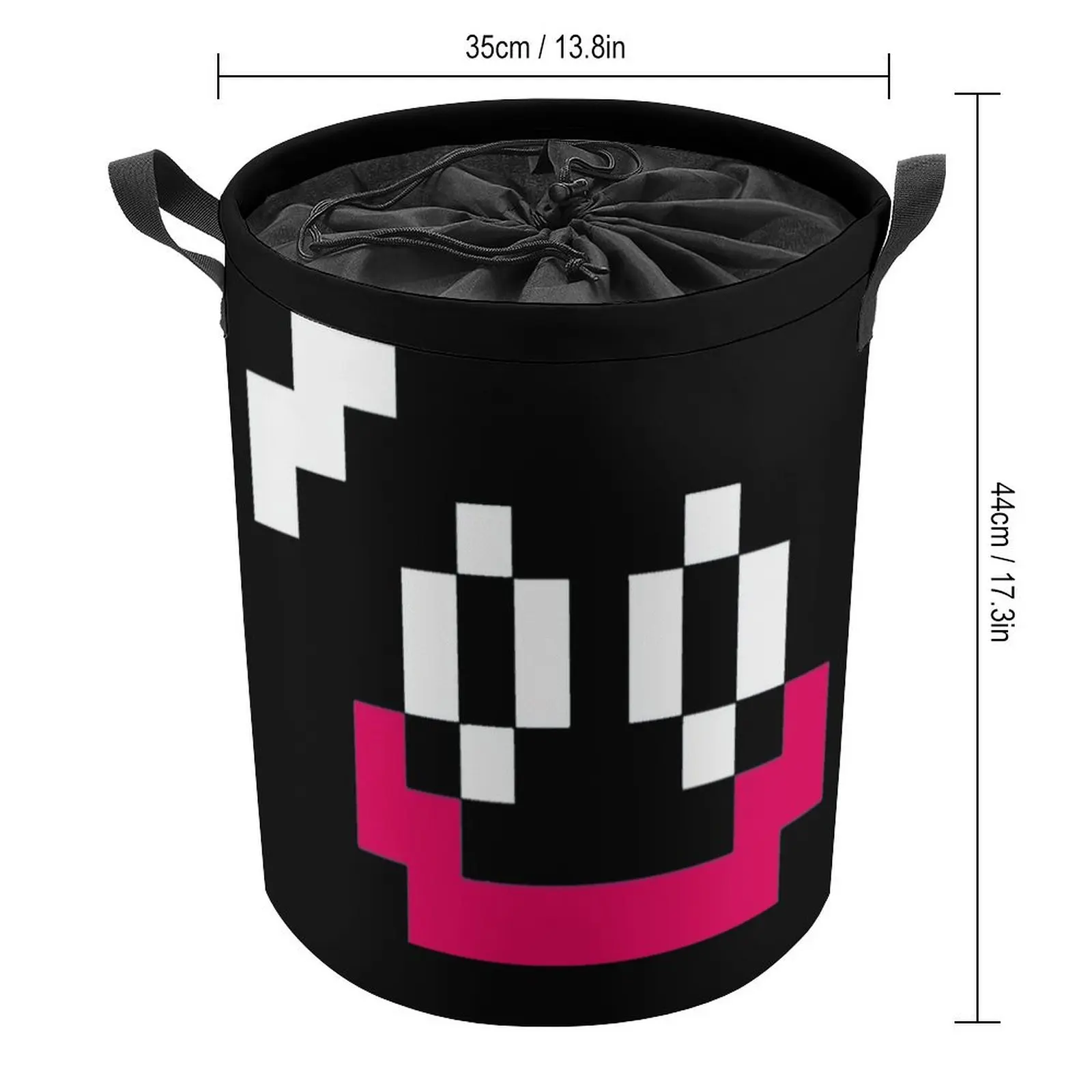 Slime 8 Bit Face for Sale Laundry Basket Storage Box Organizer Division Funny Storage of Clothes And Great to The Touch Convenie