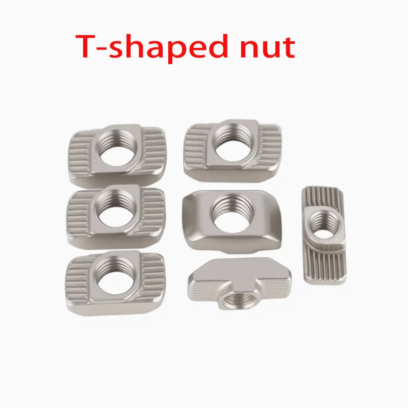 

M3 M4 M5 M6 M8 M10 T Block Square nuts T-Track Sliding Hammer Nut for Fastener Aluminum Profile 2020 3030 4040 4545