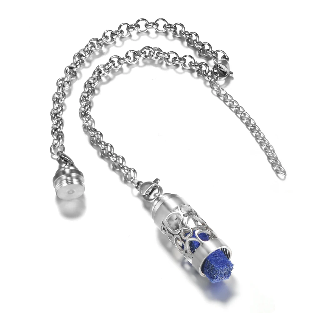 2024 أنماط جديدة سوار الفولاذ المقاوم للصدأ الروائح قلادة قابل للتعديل زيت طبيعي الناشر امرأة العطور المناجد مجوهرات #3