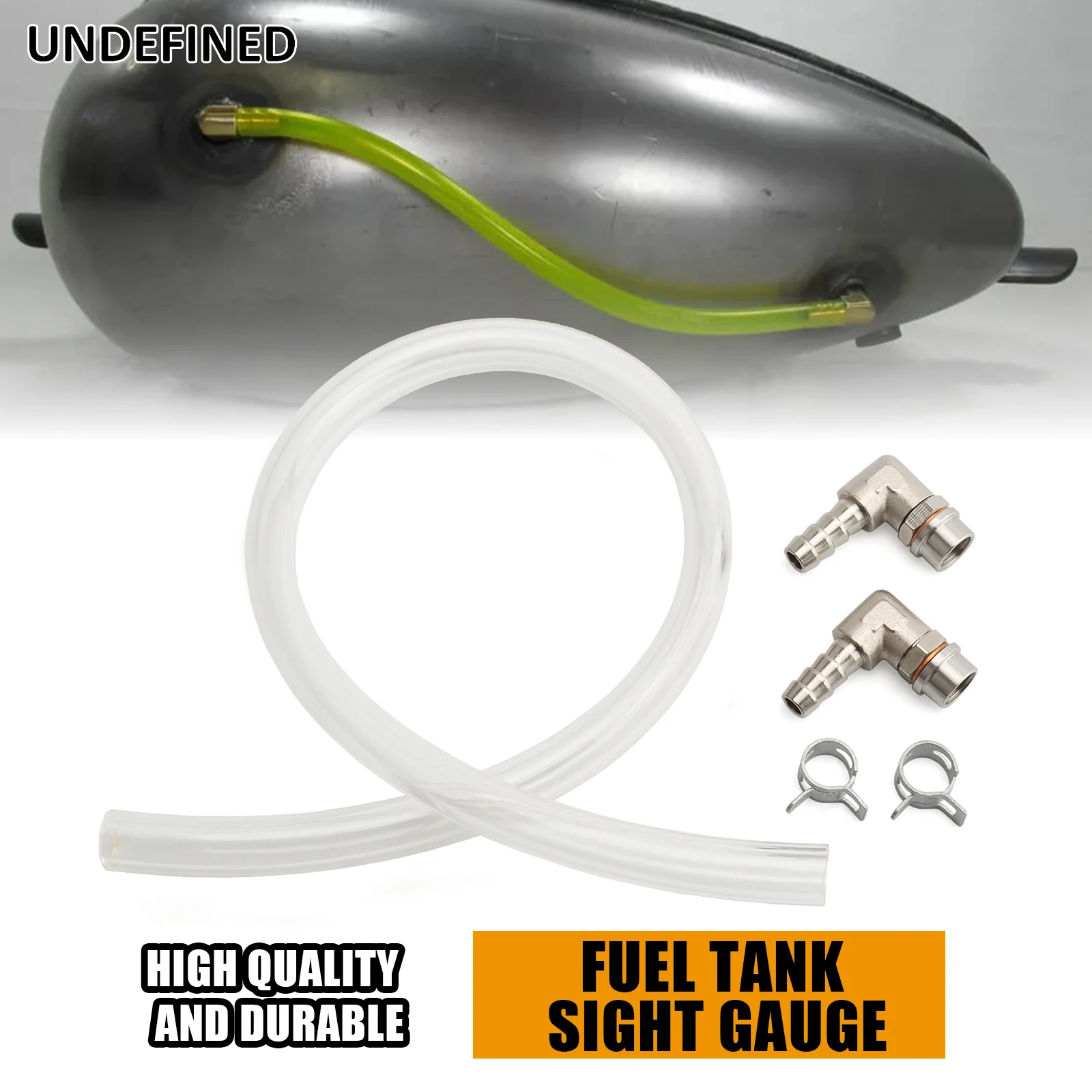 Motorcycle Fuel Hose Gas Tank Sight Gauge Fitting For Harley Honda Yamaha Suzuki Kawasaki Chopper Bobber Custom Cafe Racer