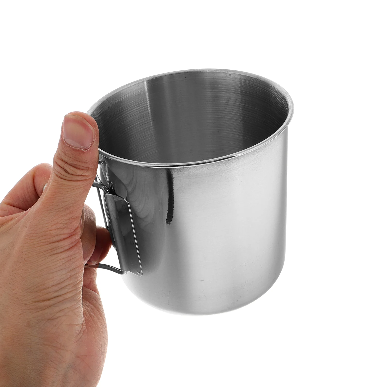 

4PCS Outdoor Camping Cup 304 Stainless Steel Foldable Travel Boiling Canteen Portable Water Tumbler Beer Tea Set