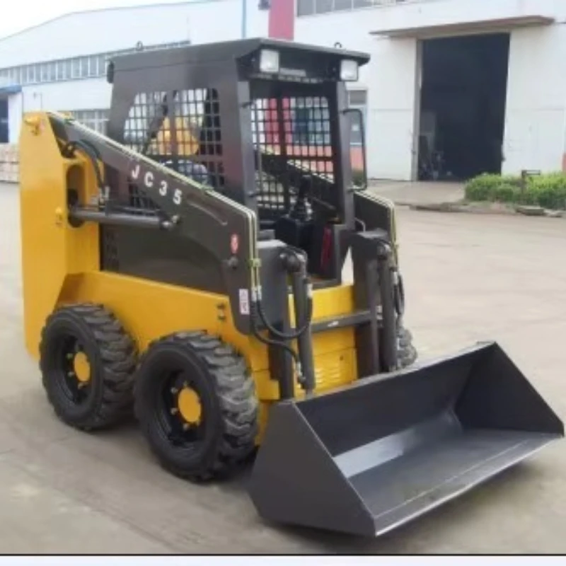 Customized 80HP Skid Steer Loader Compact Hydraulic Wheel Loader with Joystick Control High Efficiency Construction Machine