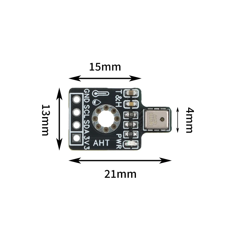 AHT10 AHT20 AHT30 High Precision Digital Temperature Humidity Sensor Measurement Module I2C IIC Communication Compatible SHT20