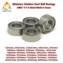 1pcs 3x6x2.5 mm SMR63ZZ ABEC5 Stainless Steel Ball Bearing 3*6*2.5 MR63 SMR63 Z ZZ L630ZZ Helicopter Model Car Available Bearing