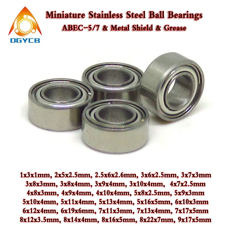 1szt 3x6x2.5 mm SMR63ZZ ABEC5 Łożysko kulkowe ze stali nierdzewnej 3*6*2.5 MR63 SMR63 Z ZZ L630ZZ Model helikoptera Łożysko dostępne w samochodzie