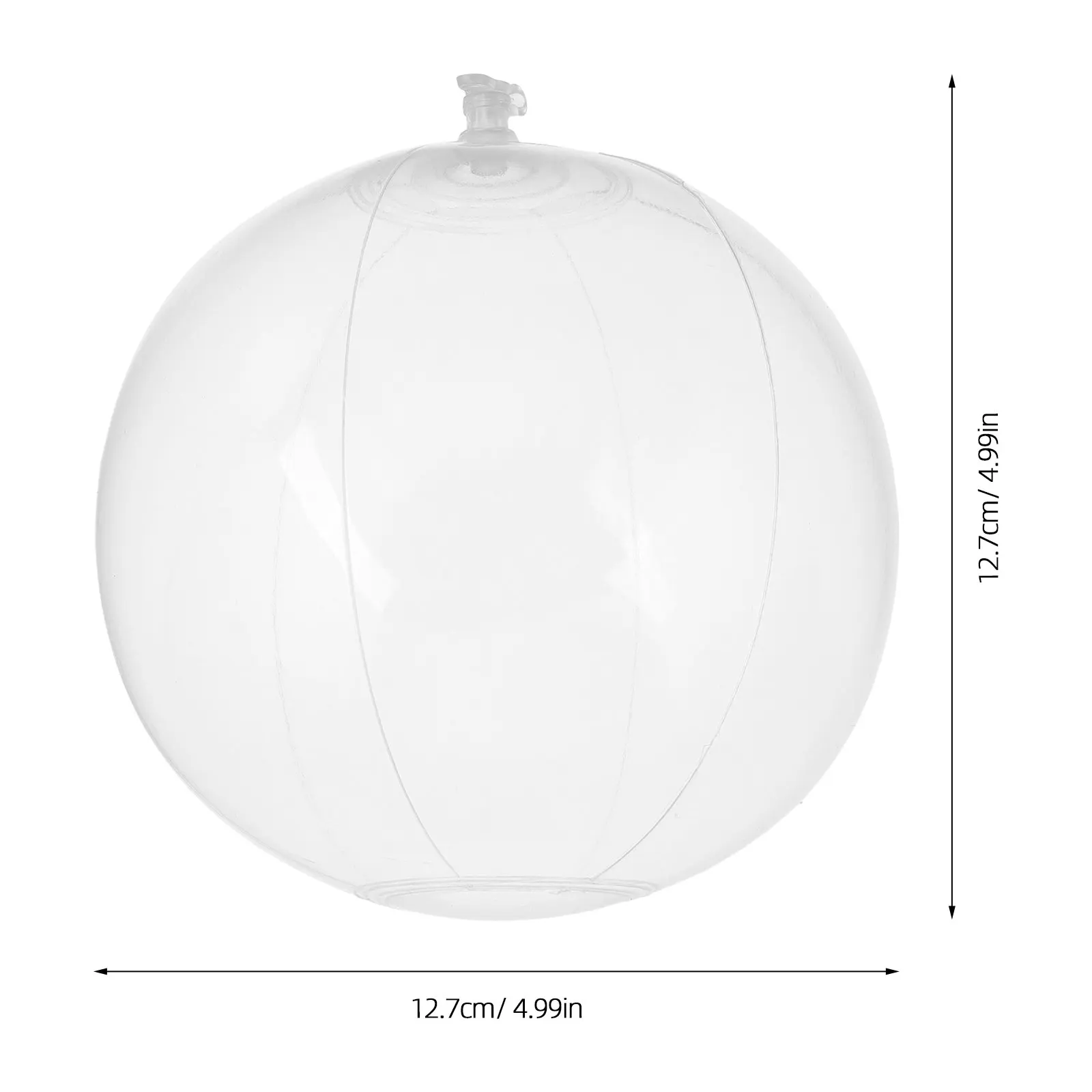 Transparent Inflatable Beach Balls 10 Pack Kids Summer Pool Party Water Games Clear Swim Toys Outdoor Fun