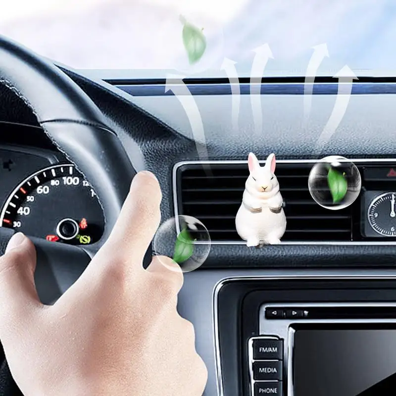 Cute Animal Car Air Freshener Cute Car Fragrance Vent Clip Decorative Automotive Scent Diffuser Natural Scent Car Vent Clip