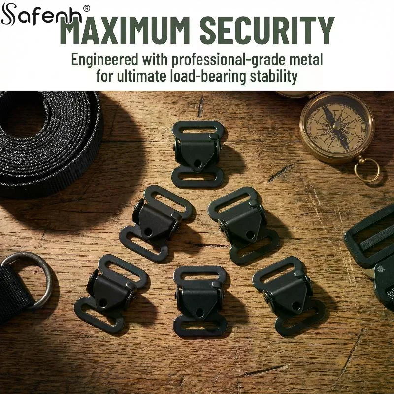3/6/9PCS Outdoor Tactical Sling Belt Quick Release Cam Buckle Sling Buckle Spring Loaded Slide Buckle For 25MM Webbing Webbing