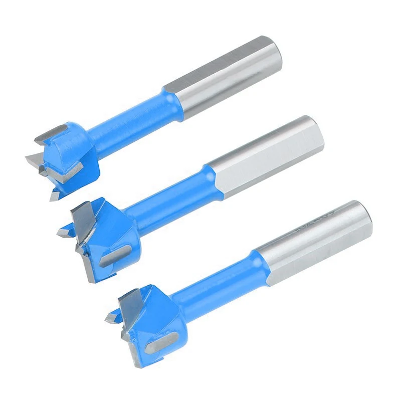 Wood Drill Bit 15-35mm 4 Flute Forstner Gang Drill Bits 70mm Lenghth Wood Router Drill Bit for Hole Drilling Opener 