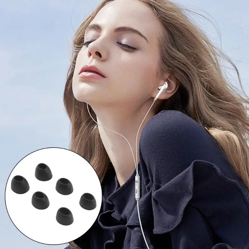 F62C 1 Set of Soft Silicone Ear Tips for w300bt Noise Cancelling Neckband Earphones