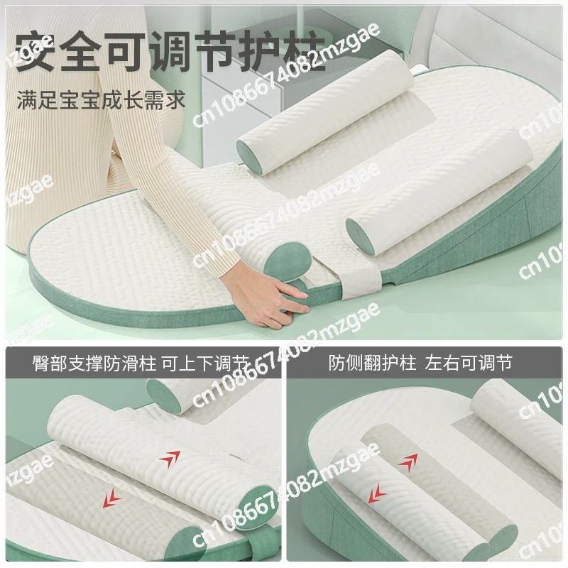 Baby Anti-vomiting Ramp Pad Feeding Newborn Spine Protection Anti-spillage Choking Pillow A Bed in A Bed