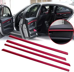 4pcs/Set Red Interior Door Panel Stripe Cover Molding Trims Strip Decor For BMW 3 Series F30 F31 2012-2019