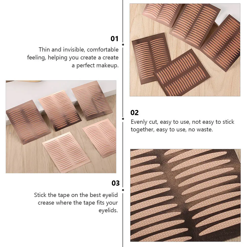 Cinta para párpados dobles, 25 hojas, tiras invisibles para dar forma a los párpados, fáciles de usar, sin residuos, perfecta para un levantamiento instantáneo de ojos