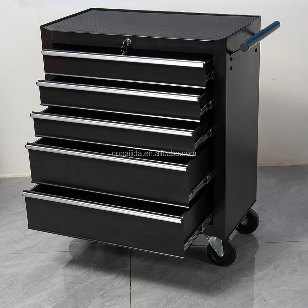 Heavy Duty OEM Tool Storage Cabinet With 7 Drawers Mobile Workbench Rolling Cart Customizable Dimensions & 300kg Capacity