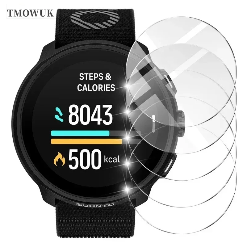 For SUUNTO RUN 3-Pack 9H Tempered Glass Screen Protector - Shockproof, HD Clear Protective Film