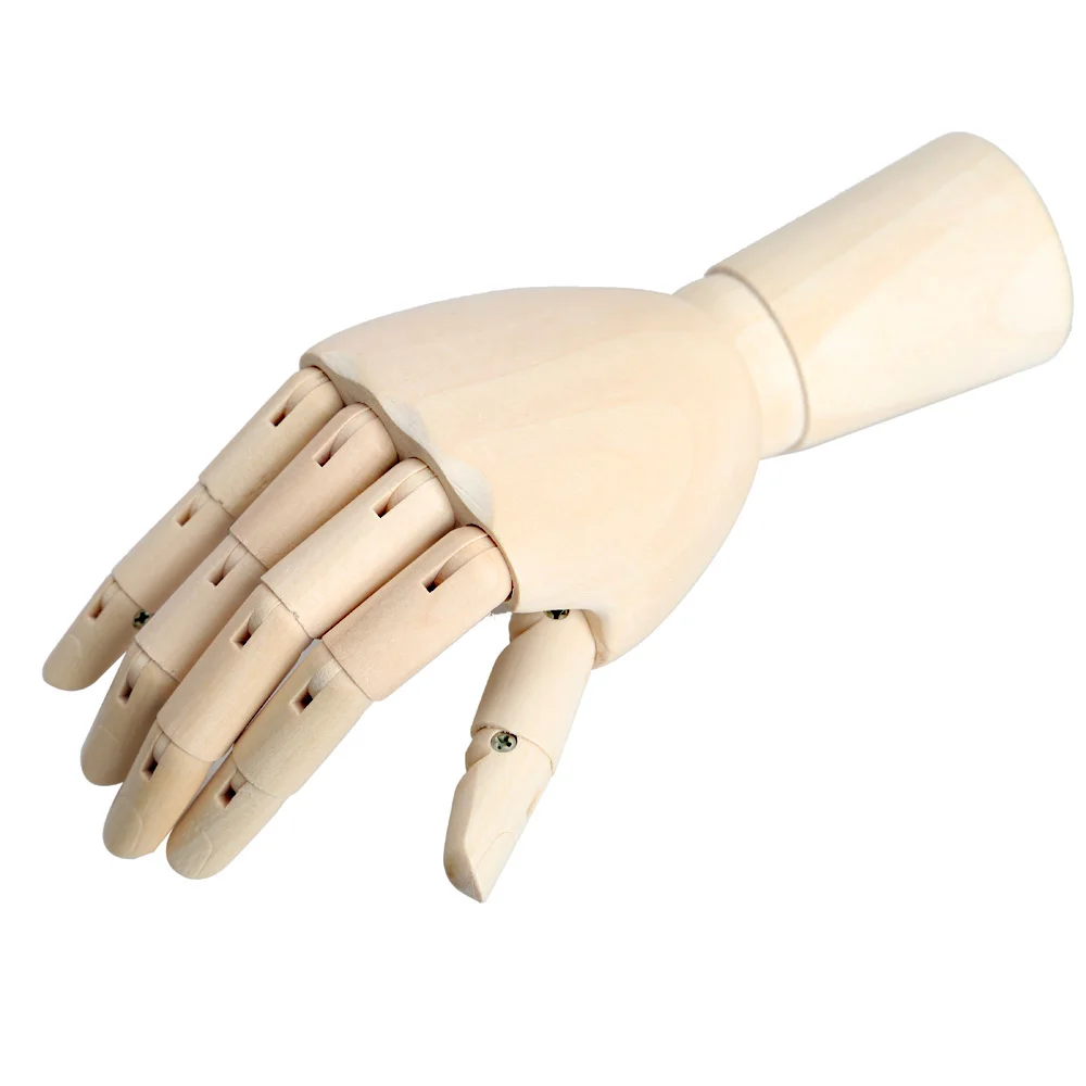 186mm Wooden Artist Articulated Right Hand Manikin Model Gift Art Alternatives Sketch Flexible Decoration Decoracao