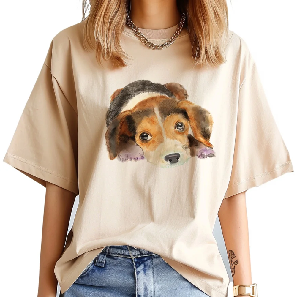 Beagle top women summer harajuku top female anime Japanese clothing