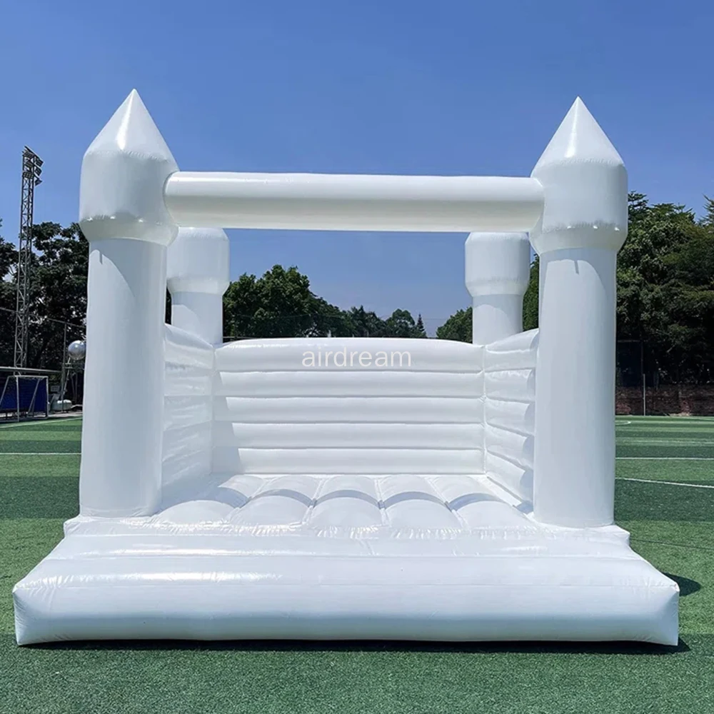 Gonfiabile bianco casa di rimbalzo castello pieno PVC grande casa gonfiabile commerciale letto di salto per adulti e bambini festa di nozze