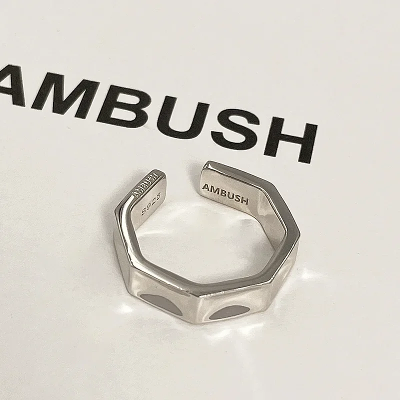 Ambush High-end Feel Neutral Niche Design Vintage Industrial Style Adjustable Geometric Open Ring Smooth Surface