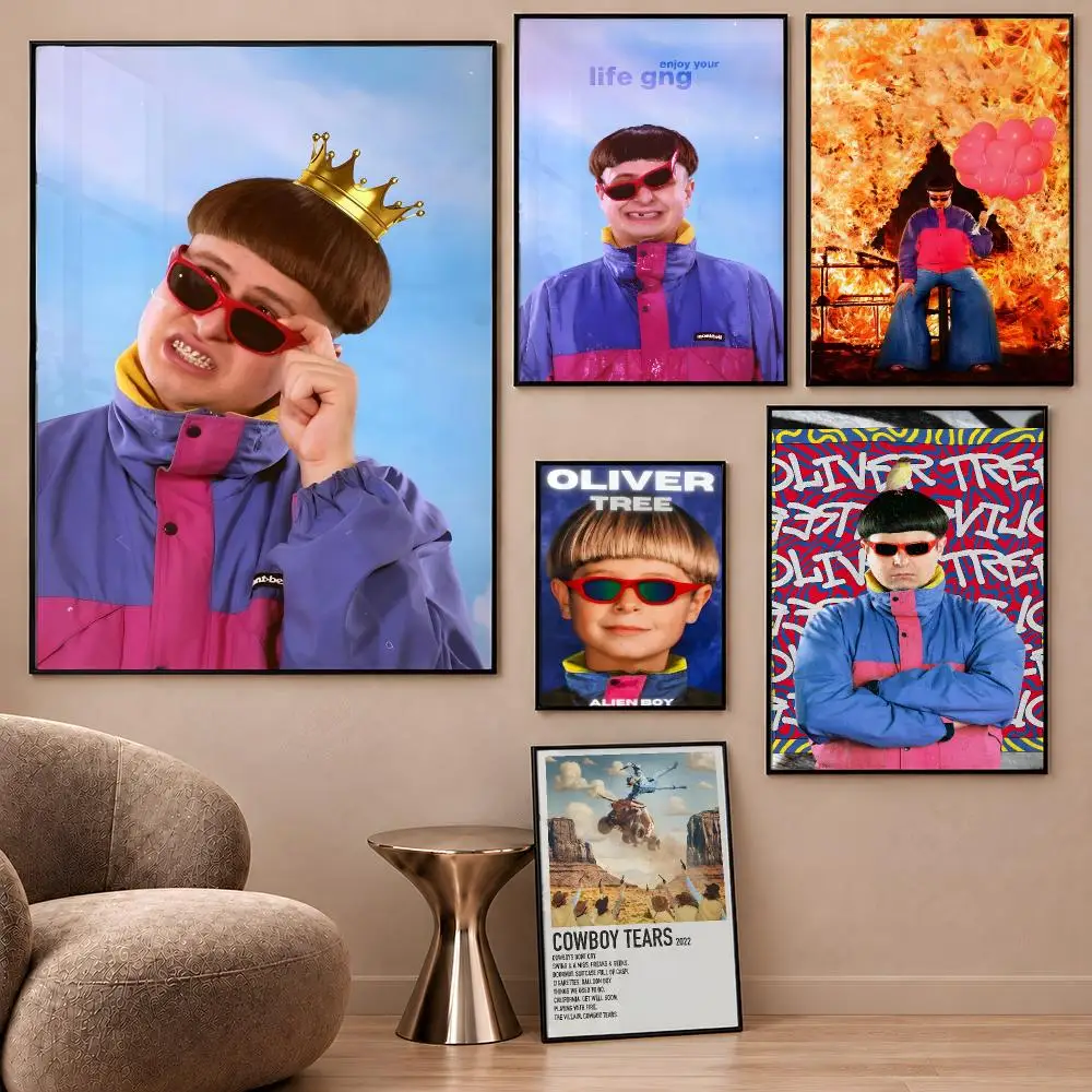 Oliver Tree Singer Ugly Is Beautiful Poster Aesthetic Wall Art Poster HD Waterproof PP Self Adhesive Bedroom Dorm Room Decor