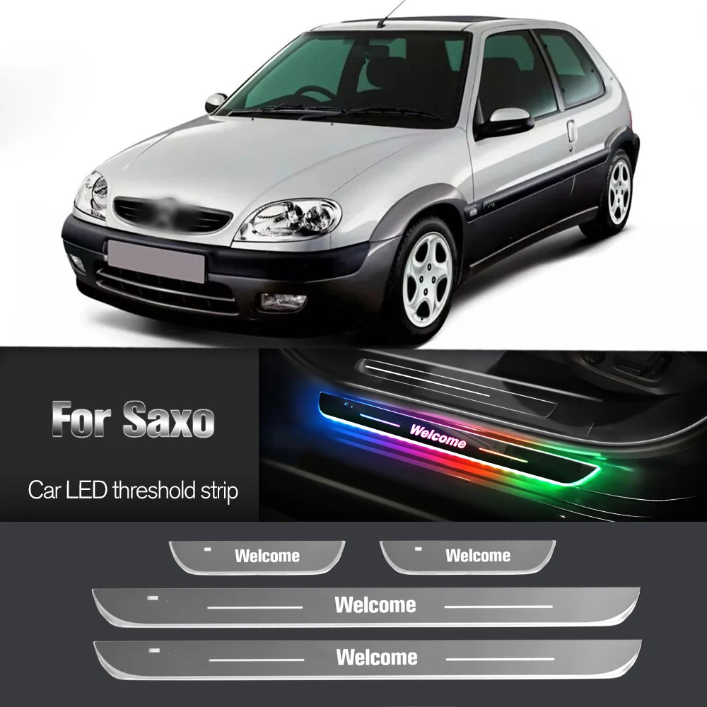 

Car Door Sill Light For Citroen Saxo 1999-2003 2000 2001 2002 Customized Logo LED Welcome Threshold Pedal Lamp Accessories