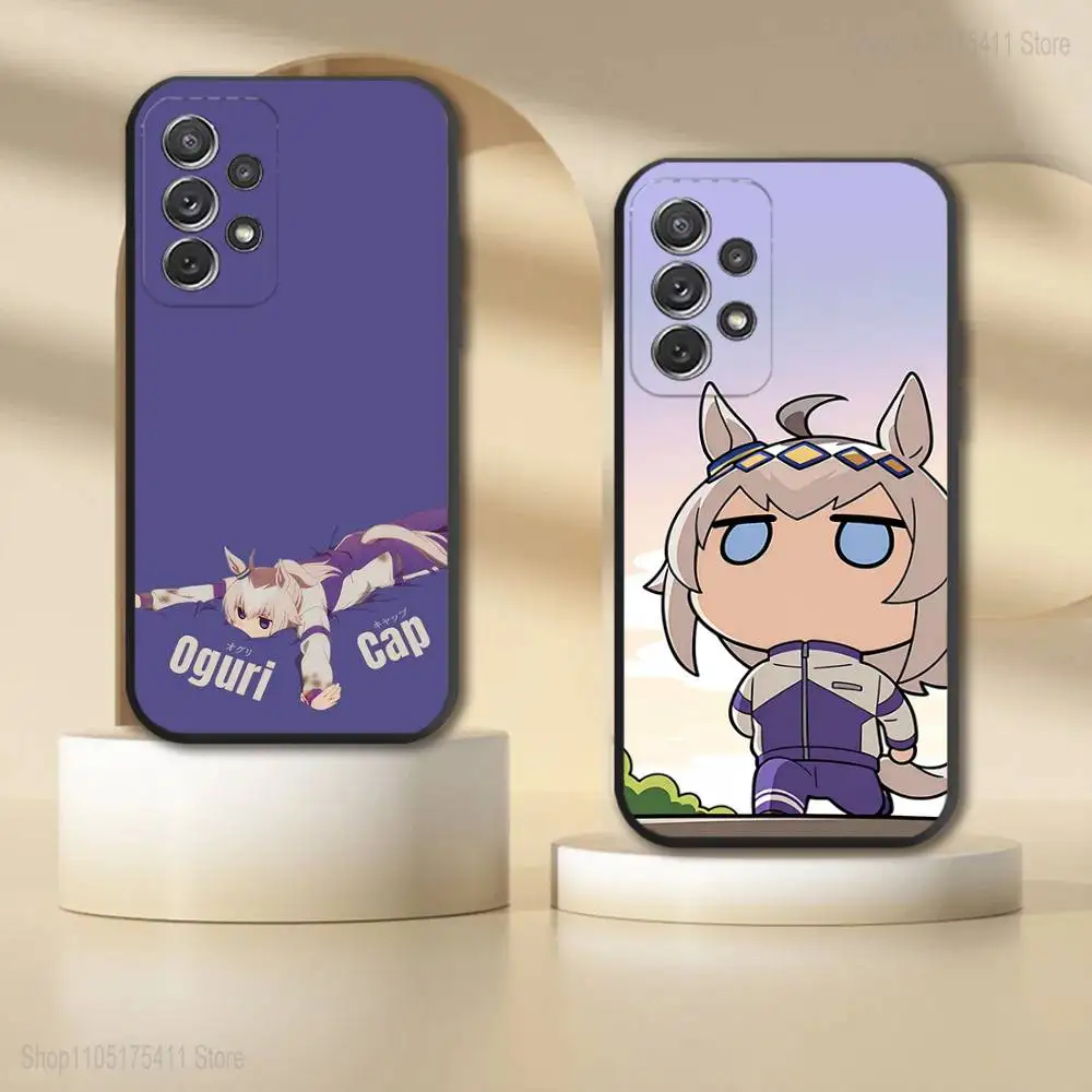 

U-Uma Derby Oguri Cap Phone Case For Samsung S 25,24,23,22,30,21,10,9,Ultra,Plus,Lite,FE,4,5G Black Soft Case