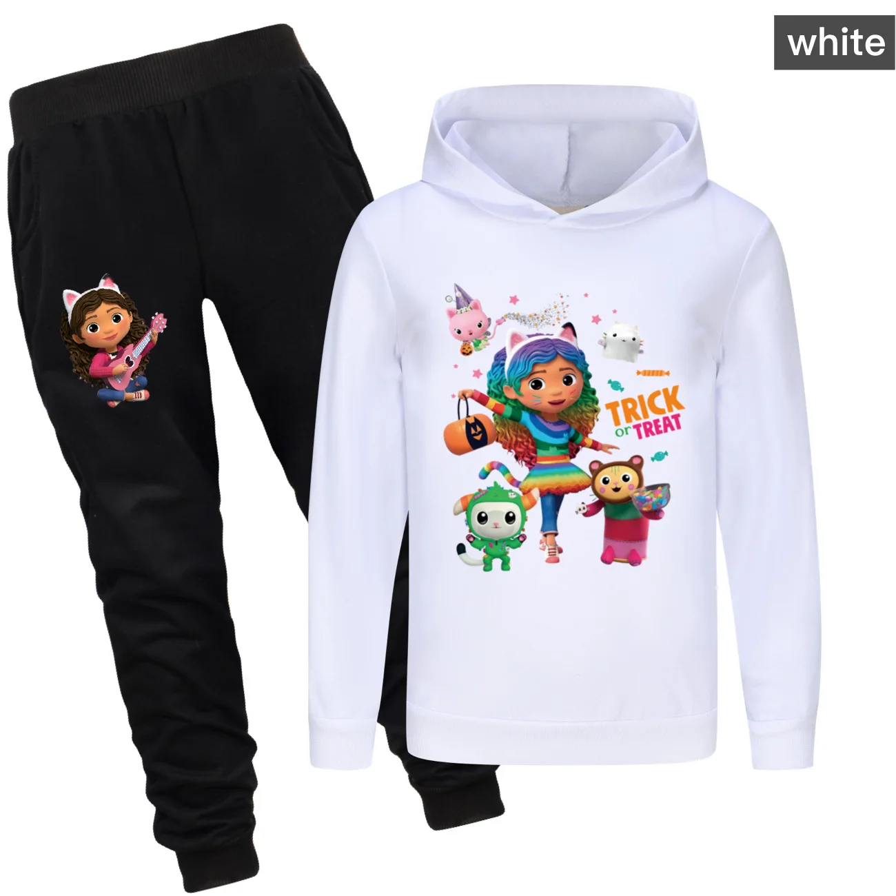 Children Hoodie GABBY'S DOLLHOUSE Clothes Kids Clothing Sets Baby Girls Sports Suits Boys Hoodies Sweatshirts+Pants 2PcsSet 2810