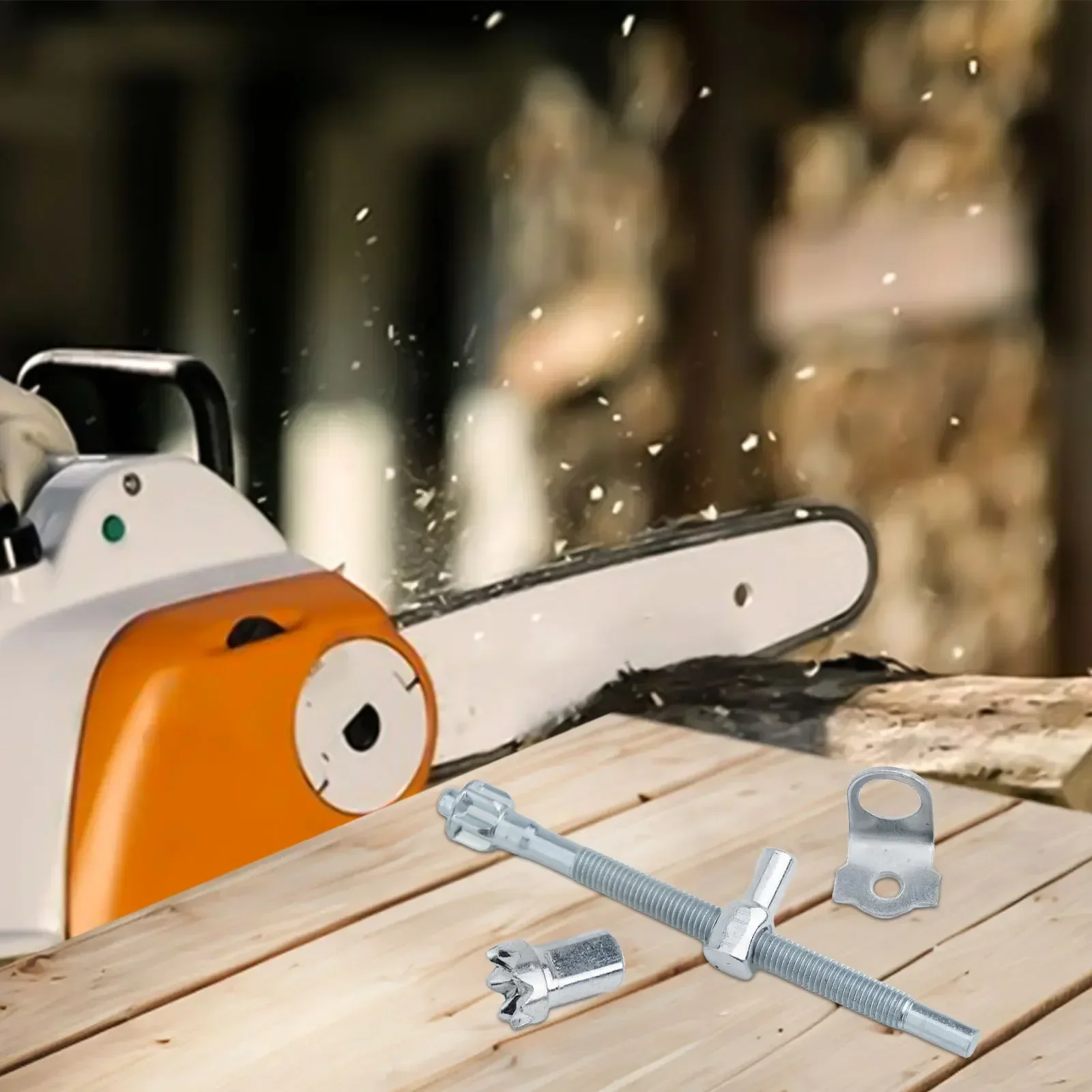 Electric Saw Chainsaw Tension Adjuster Screw Nut Featuring Metal Design For Reliable Chain Tension And Consistent Saw Operation