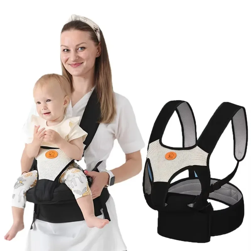 Carrier Waist Stool, Kangaroo Shoulder Swaddle Sling Infant Kid Wrap Ergonomic Backpack Hipseat For 3-36 Months