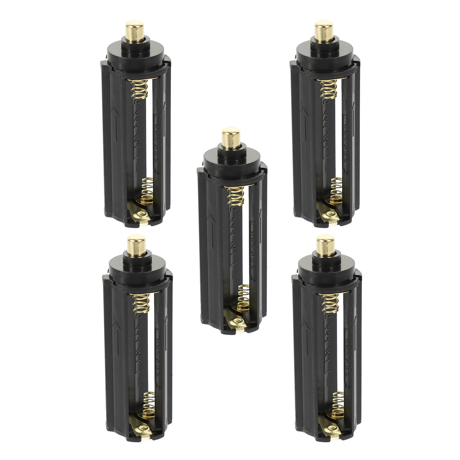5Pcs 3 Aaa Holder Organizer Case Flashlight Storage Box Compact Safe Dispense Container for Rechargeable