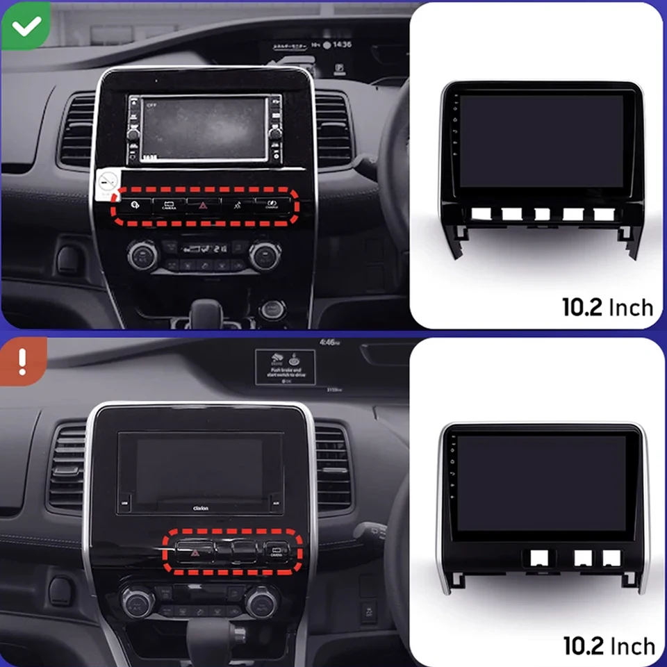 Android 12 Car Radio for Nissan Serena 2016-2021 10 Touchscreen