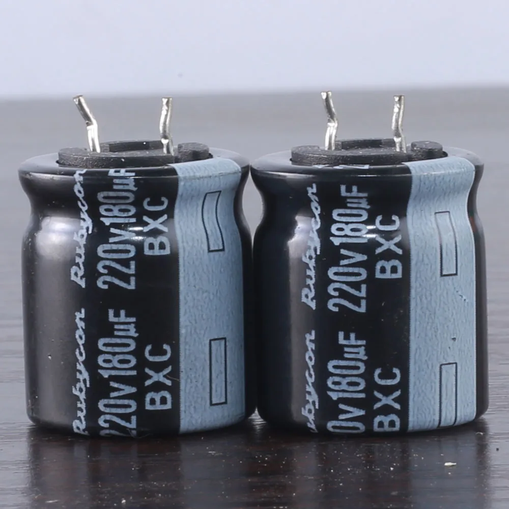 

2pcs RUBYCON BXC 220V 180UF long life electrolytic Capacitor 105℃ 18X20mm