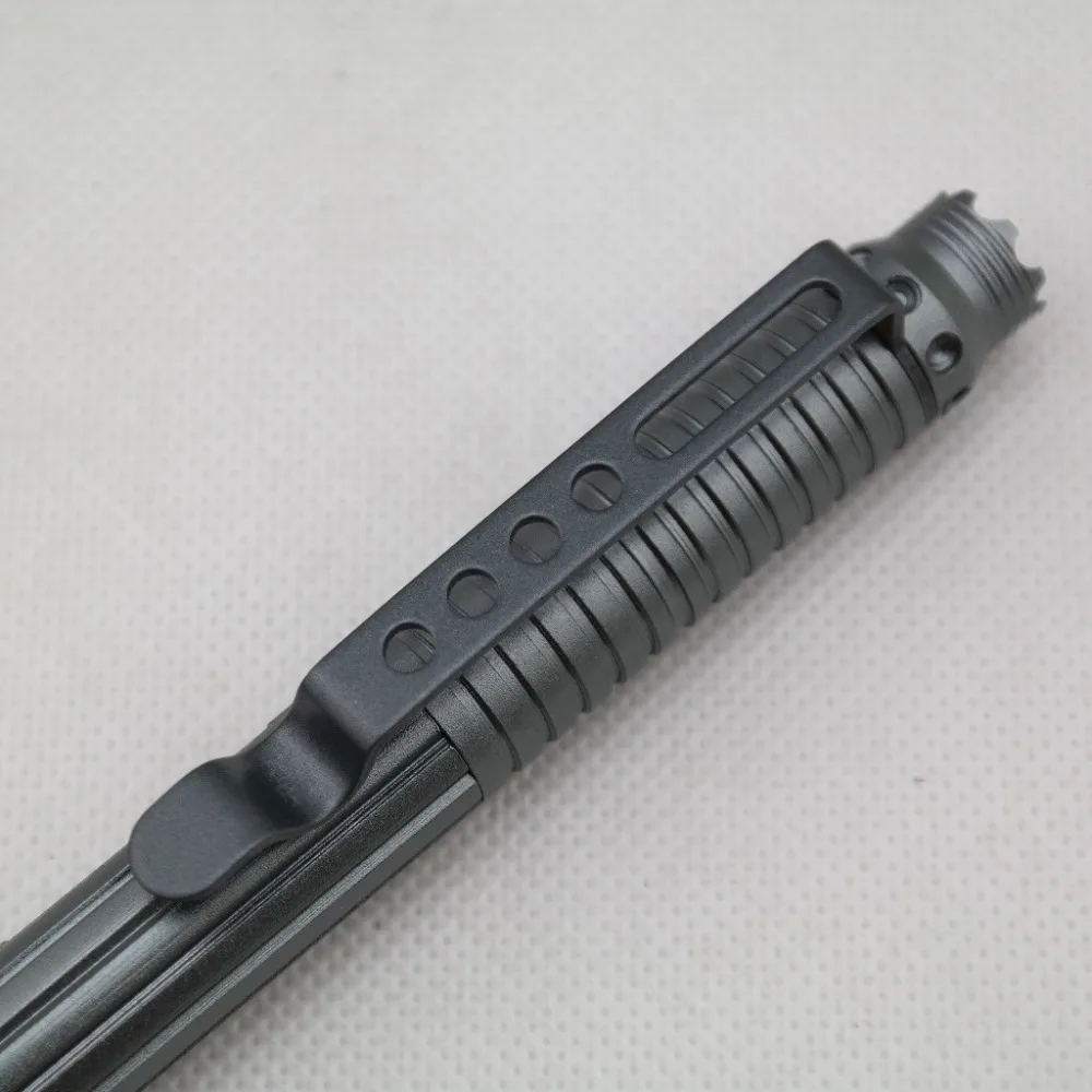 EDC Grey Portable Tactical Pen Self Defense Supplies Weapons Protection Tool Aviation Aluminum Lifesaving Tool Self Guard Pen