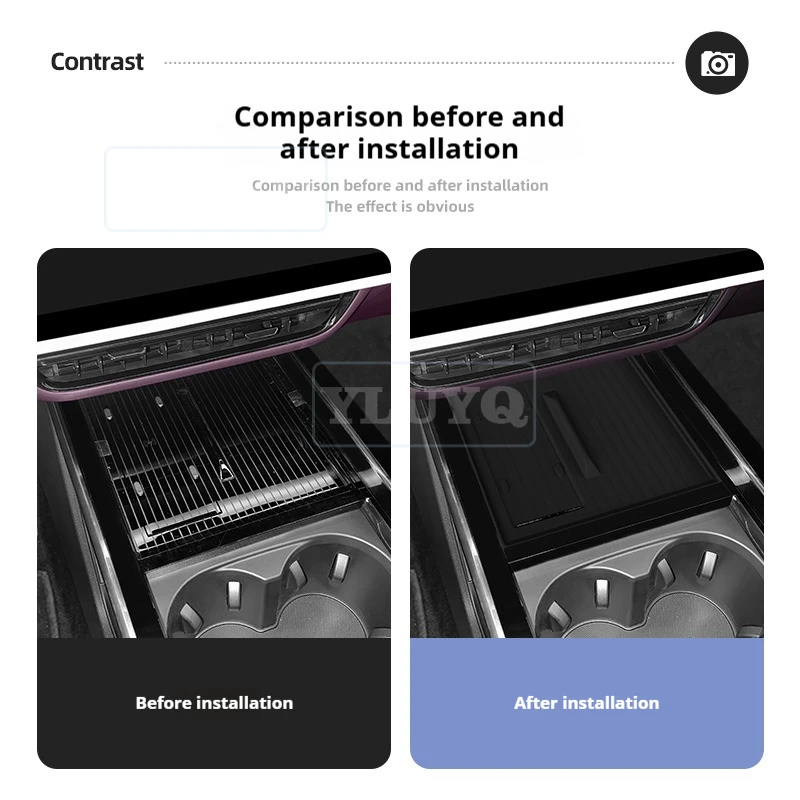 For Mazda EZ-60 Central Control Wireless Charging Pad Silicone Protective Mat Non-slip Mat Car Interior Accessories