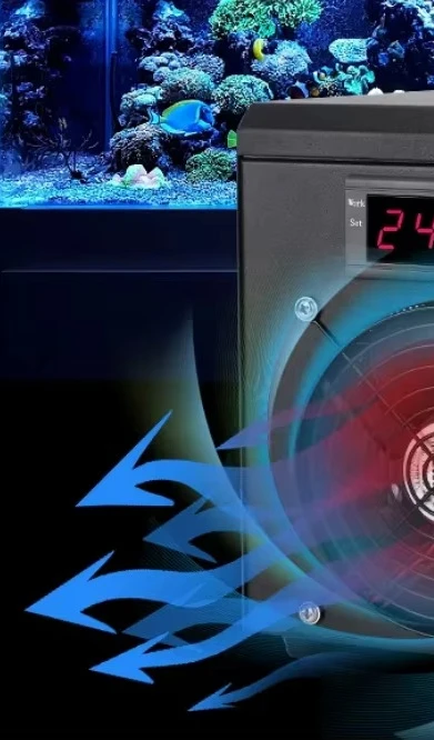 Sustainable 180W Aquarium Chiller for 60L Fish Tank, 10-40℃ Water Thermoregulator with Cooling & Heating System