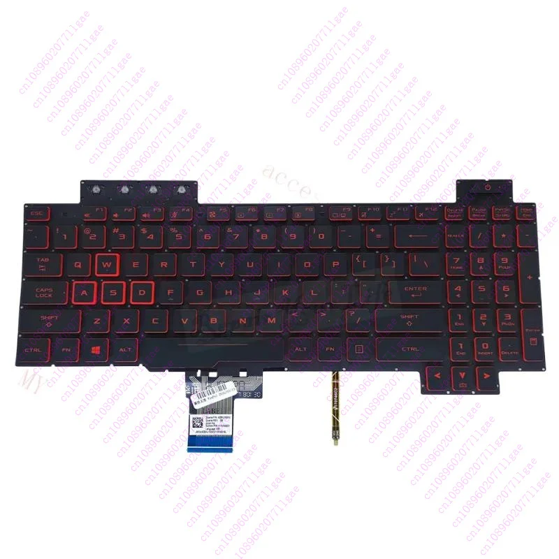 Клавиатура XM с красной подсветкой для ASUS TUF Gaming FX504 FX504GD FX504GE FX504GM FX80 FX80G FX80GE FX80GM FX80GD FZ80G ZX80G V 170746   ES