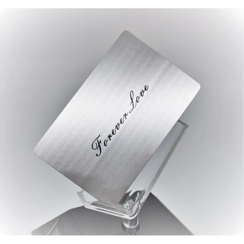 Customized.product.Personalized Stainless Steel Metal Cards Cheap Gold Silver Metal Business