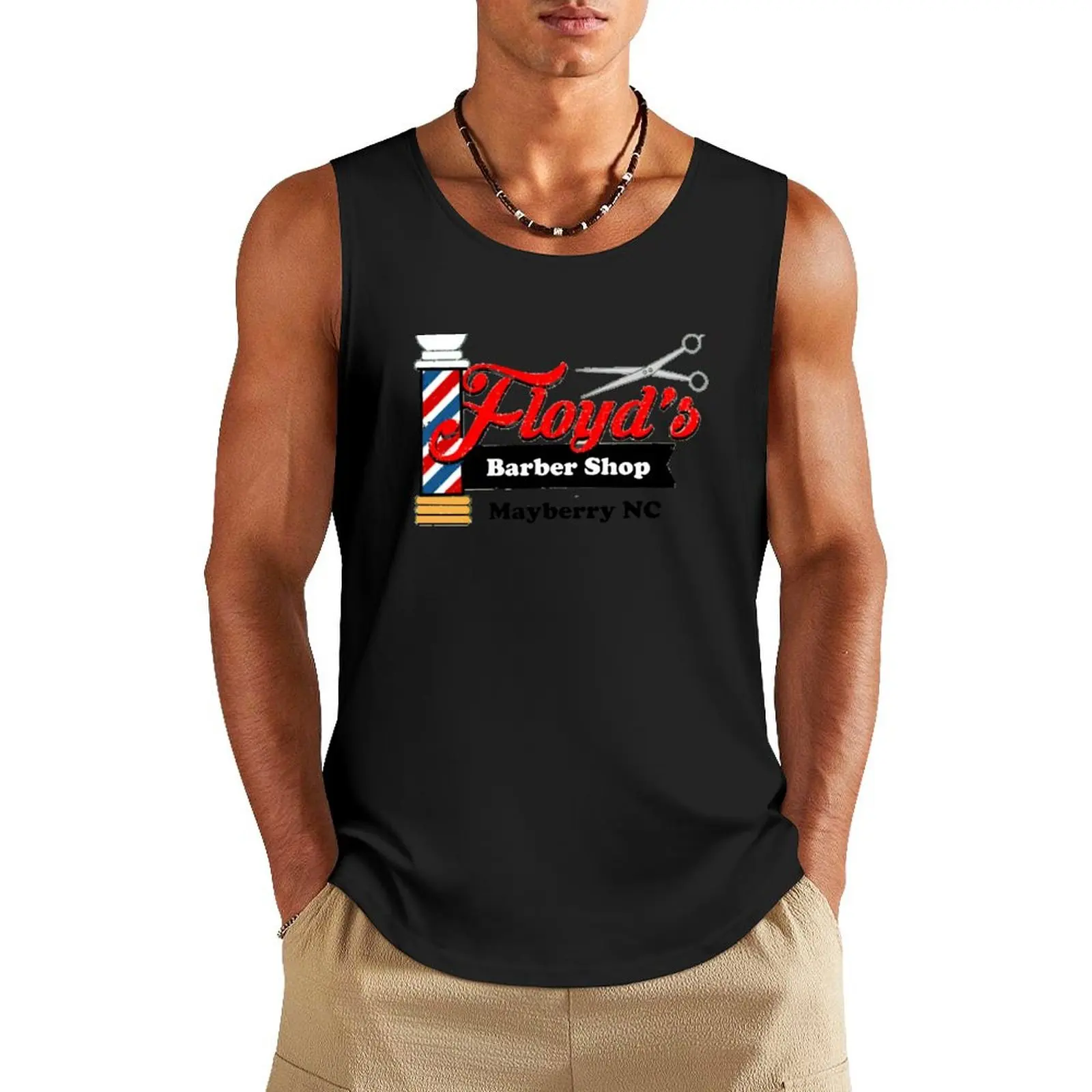 

Floyds Barber Shop Tank Top Body man bodybuilding t-shirt t-shirt for man men clothings