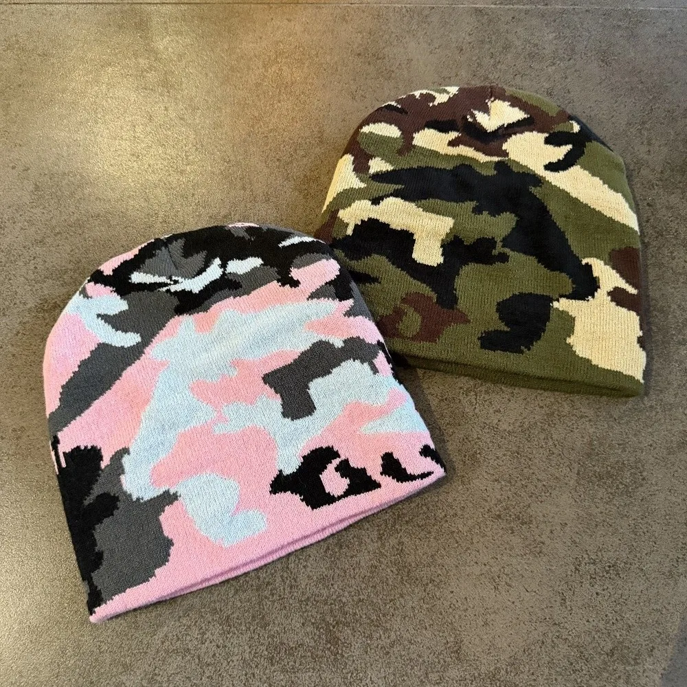 Windproof Fabric Knitted Hat Knitted Texture Autumn Winter Weight Winter Beanies Versatile Style Warm Lining Retro Beanie Hat