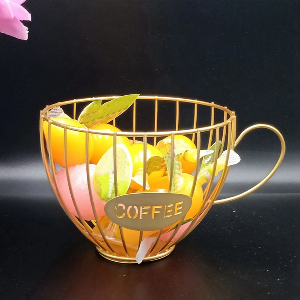Mir de rangement pour capsules de café, porte-dosette en forme de tasse, fruits, maison, hôtel, noir, 73