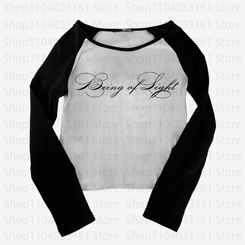 Long Sleeve Women Top Y2k Kitty Woman Clothes Women's T-shirts 90s Vintage Clothes Trashy Y2k 2000s Tops Clothing Female Gothic