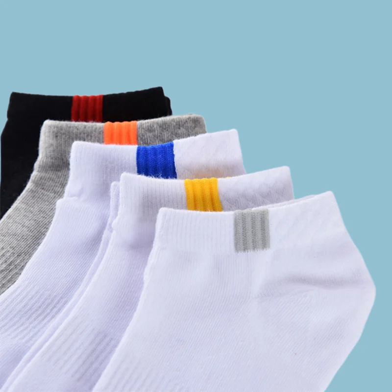 Chaussettes basses en coton de haute qualité pour hommes et femmes, respirantes, courtes, bateau, confortables, décontractées, sport, rinçage, nouveau, 5/10, 2024 paires